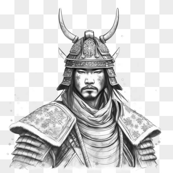 オリジナル　侍(鉛筆画) Download Pencil Sketch of a Samurai Warrior Sketches Online