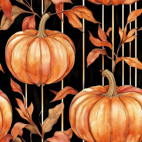 Un Vaso Con Flores Y Hojas De Color Naranja Y Rosa | Vector Premium Generado Con IA