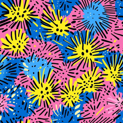 Colorful Abstract Pattern with Bursts Colorful Abstract Pattern with Bursts thumbnail