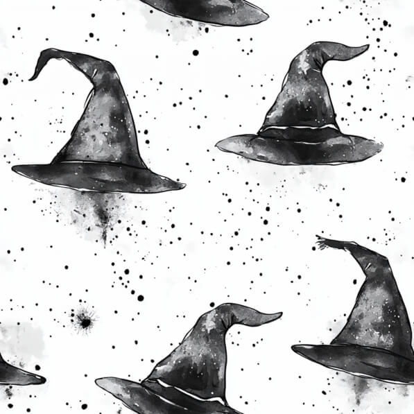Download Abstract Pattern of Witch Hats Patterns Online - Creative Fabrica