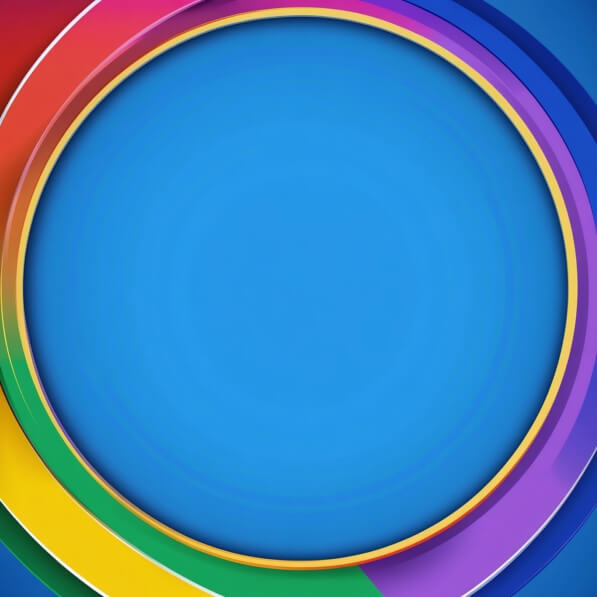 Download Colorful Circular Design on Blue Background Backgrounds Online ...
