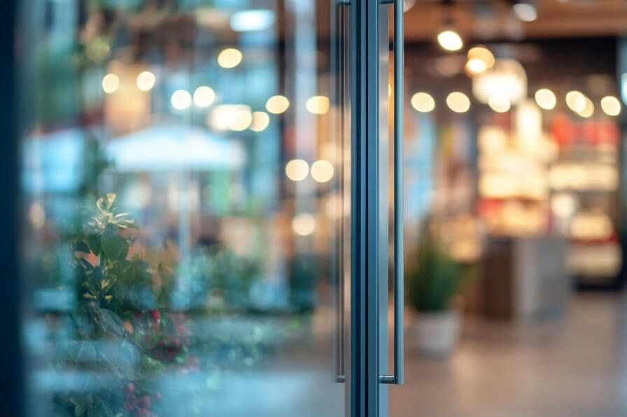 Download Inviting Entrance with Glass Door and Cozy Interior Mockups ...