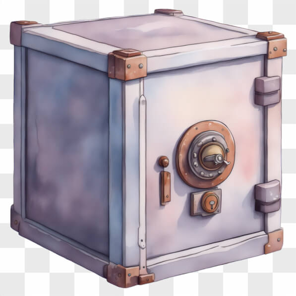 Download Vintage Safe with Intricate Lock Mechanism Cartoons Online ...