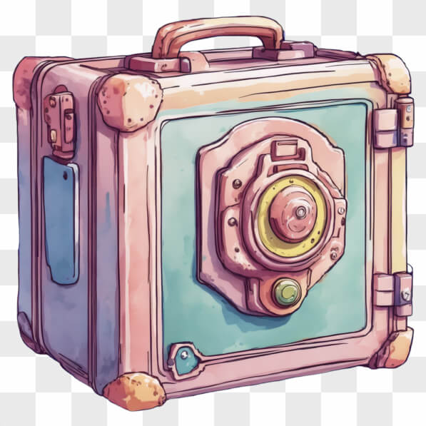 Download Stylized Safe or Lockbox with Artistic Design Cartoons Online ...