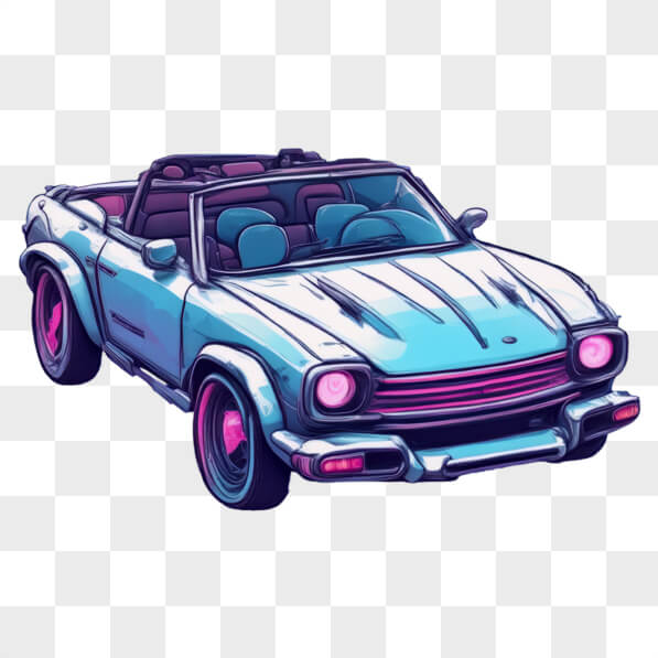 Download Stylized Convertible Car Cartoons Online - Creative Fabrica