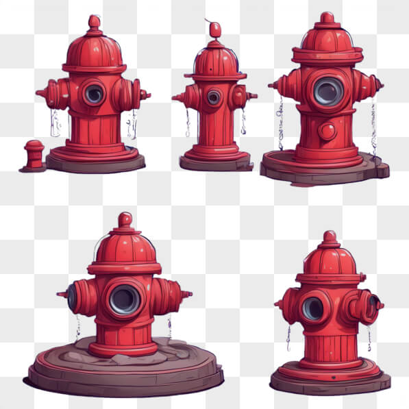 Download Collection of Cartoon-Style Fire Hydrants Cartoons Online ...