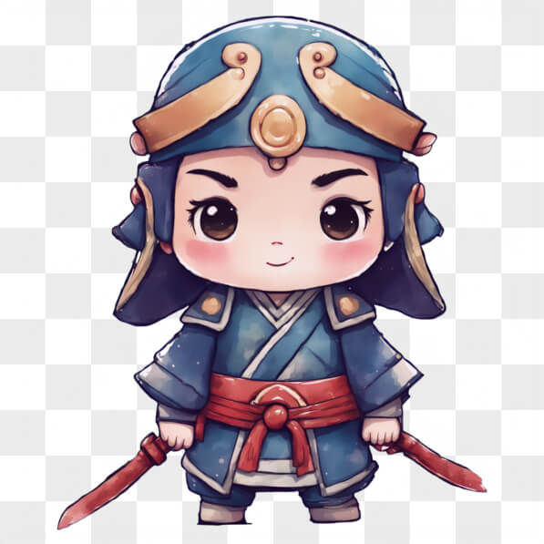 Descarga Personaje Chibi Lindo con Atuendo Tradicional Cartoons En ...