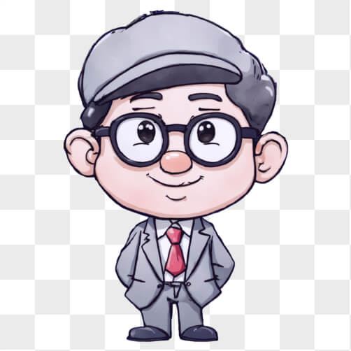 Cartoon Character in Gray Suit and Cap Cartoons Cartoon Character in Gray Suit and Cap Cartoons thumbnail