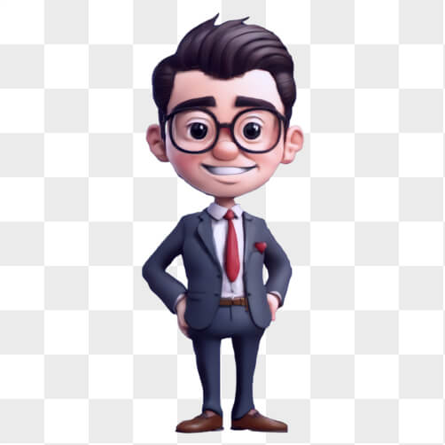 Download Cartoon Character in Formal Attire Cartoons Online - Creative ...