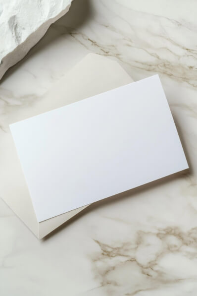 Download Blank Card and Envelope on Marble Surface Mockups Online ...