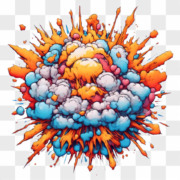 School Exploding Cartoon Download Colorful Abstract Explosion Cartoons Online - Creative Fabrica