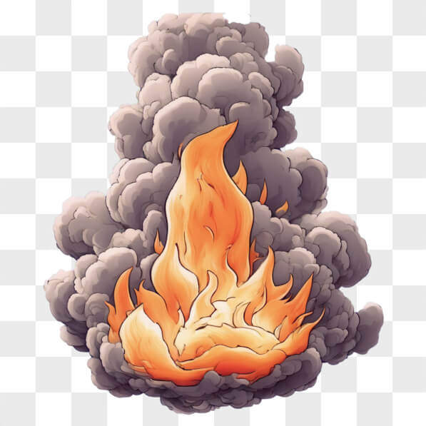 Download Dynamic Fire and Smoke Illustration Cartoons Online - Creative ...