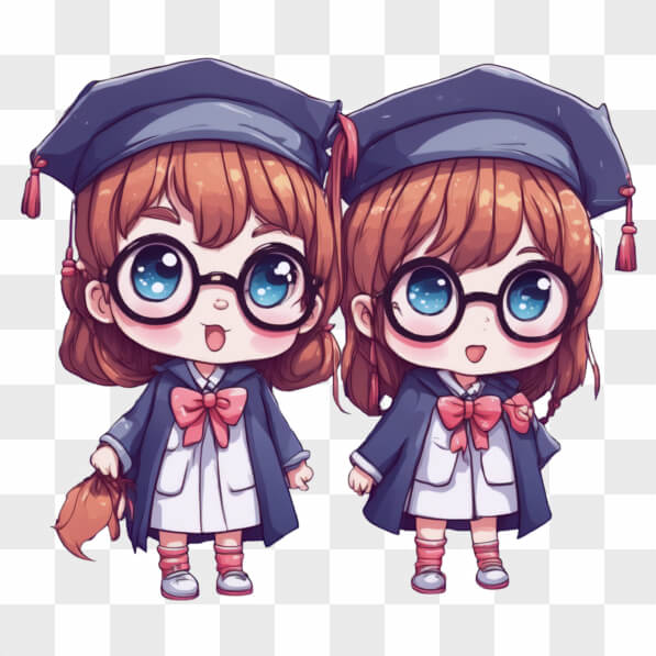 Download Cute Animated Graduates Cartoons Online - Creative Fabrica