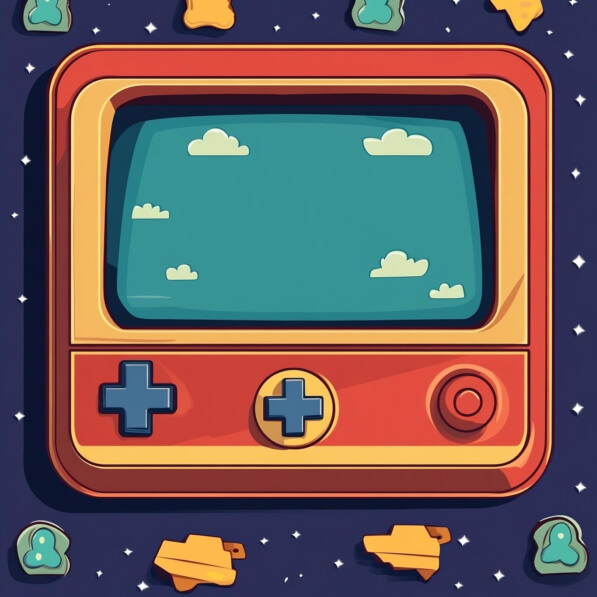 Download Retro Video Game Console with Cloudy Sky Backgrounds Online ...