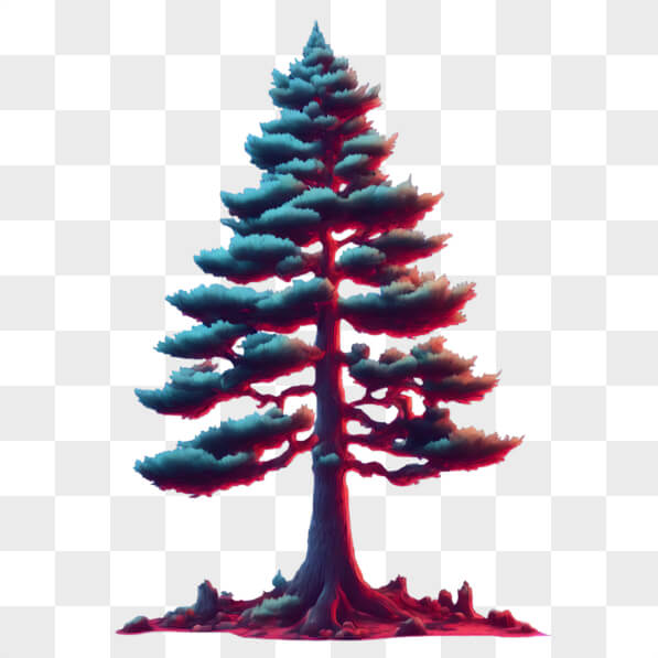 Download Stylized Tree with Color Gradient Cartoons Online - Creative ...