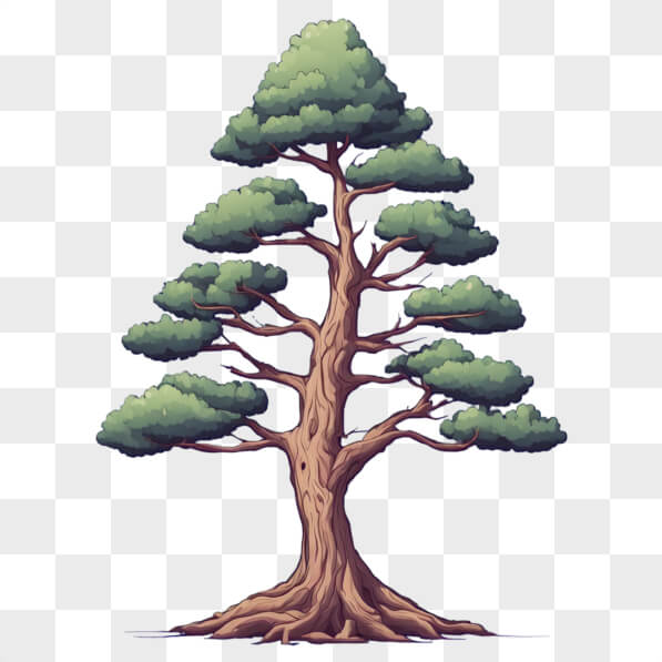 Tree Custom Cartoon Download Stylized Tree with Expansive Foliage Cartoons Online ...