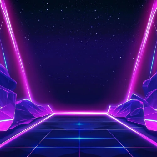 Download Vibrant Abstract Neon Square in Cosmic Background Backgrounds ...