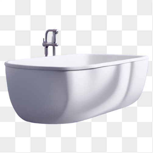 Download Modern White Bathtub with Blue Interior Cartoons Online ...