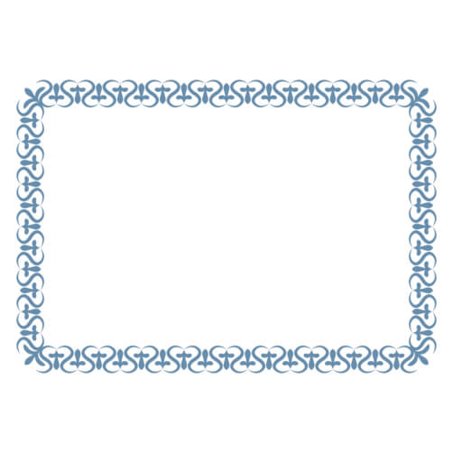 Download Decorative Blue Border Design Frames Online - Creative Fabrica