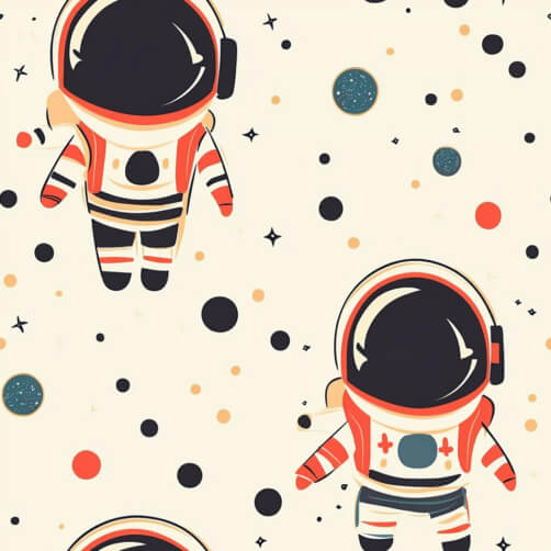 Astronauti dei cartoni animati nello spazio thumbnail