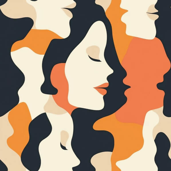 Download Abstract Representation of Female Faces Patterns Online ...