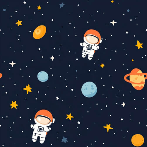 Astronauti dei cartoni animati nello spazio thumbnail