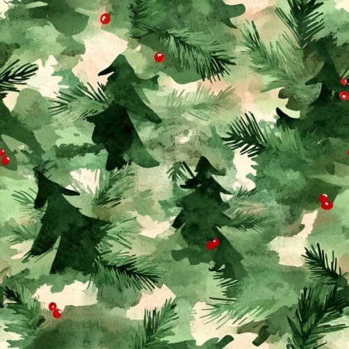 Holiday-themed Evergreen Pattern Holiday-themed Evergreen Pattern thumbnail