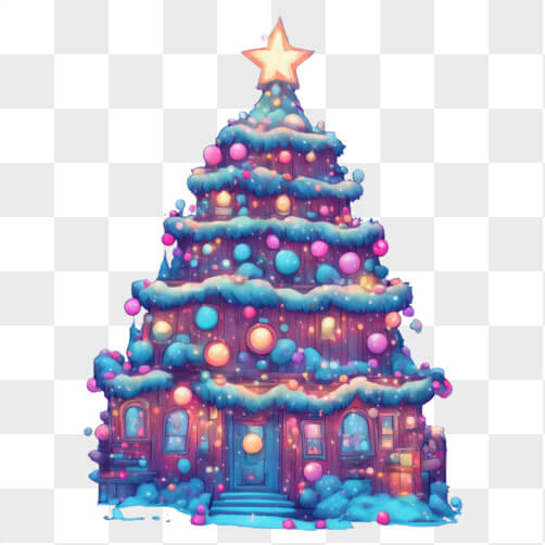 Árvore de Natal Decorada com Enfeites Árvore de Natal Decorada com Enfeites thumbnail