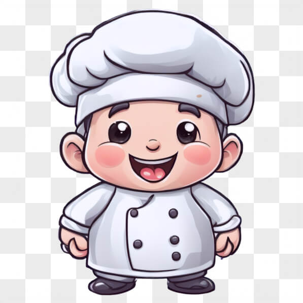 Download Cheerful Cartoon Chef Character Cartoons Online - Creative Fabrica