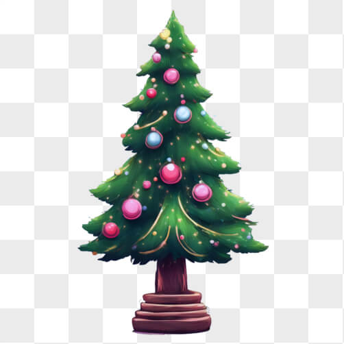 Árvore de Natal Decorada com Enfeites e Luzes Árvore de Natal Decorada com Enfeites e Luzes thumbnail