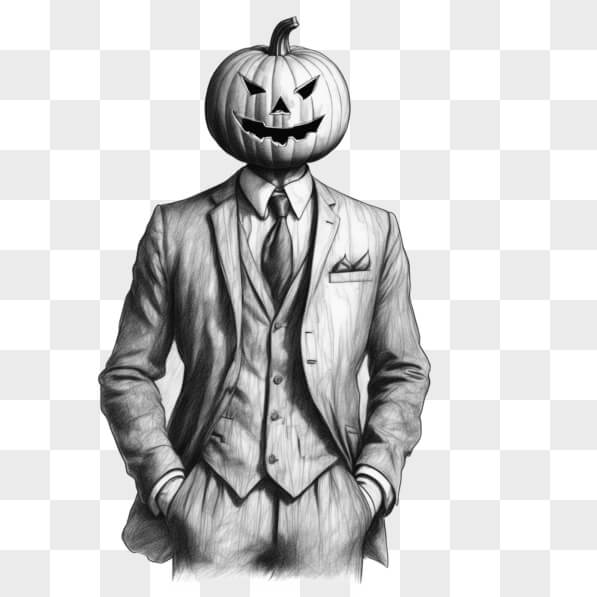 Outsunny opblaasbare Halloween spook met pompoenkop, blauw