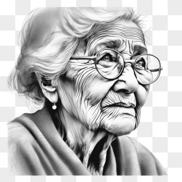 descarga-retrato-de-una-mujer-anciana-bocetos-en-l-nea-creative-fabrica