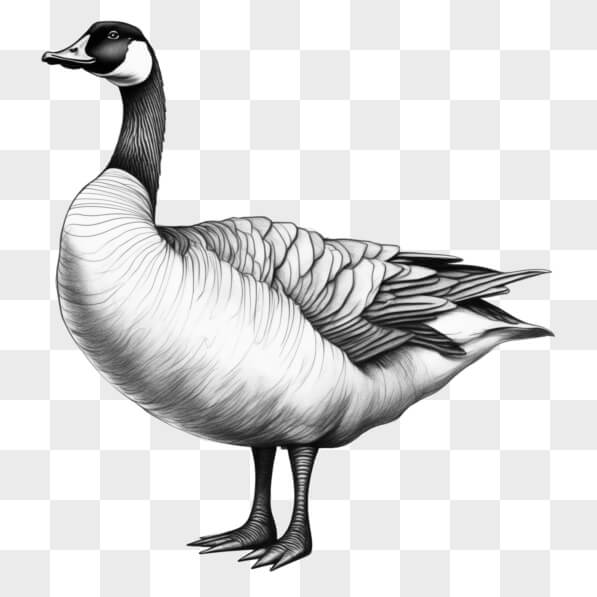 Download Detailed Illustration of a Goose Sketches Online - Creative ...