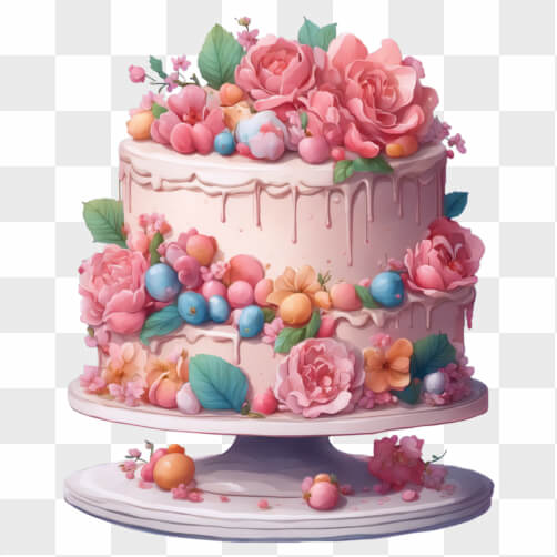 Decorative Floral Cake Sketches thumbnail
