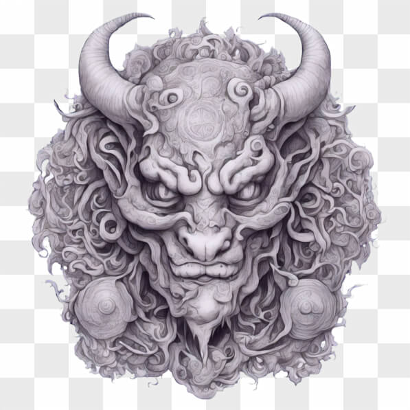 Creative Demon Download Intricate Horned Demon Design Cartoons Online - Creative Fabrica