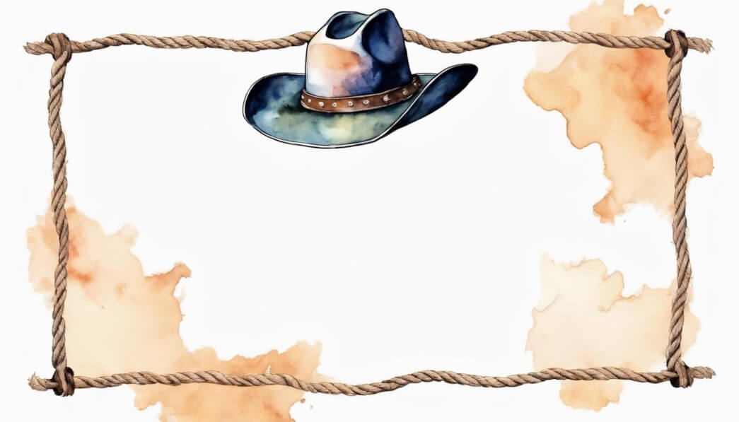 Download Cowboy Hat with Decorative Rope Frame Backgrounds Online ...