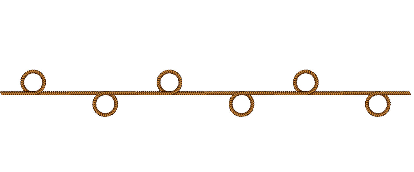 Wire Loop Border Download Rope with Loops Borders & Corners Online - Creative Fabrica