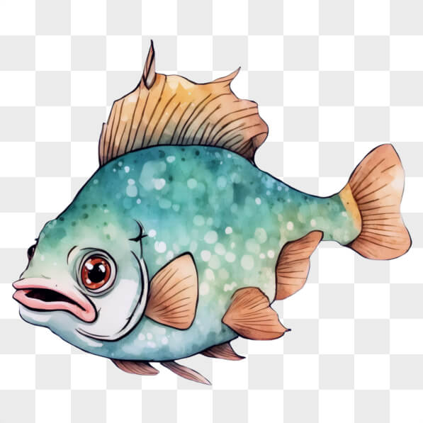Download Illustration of a Cartoon Fish Cartoons Online - Creative Fabrica