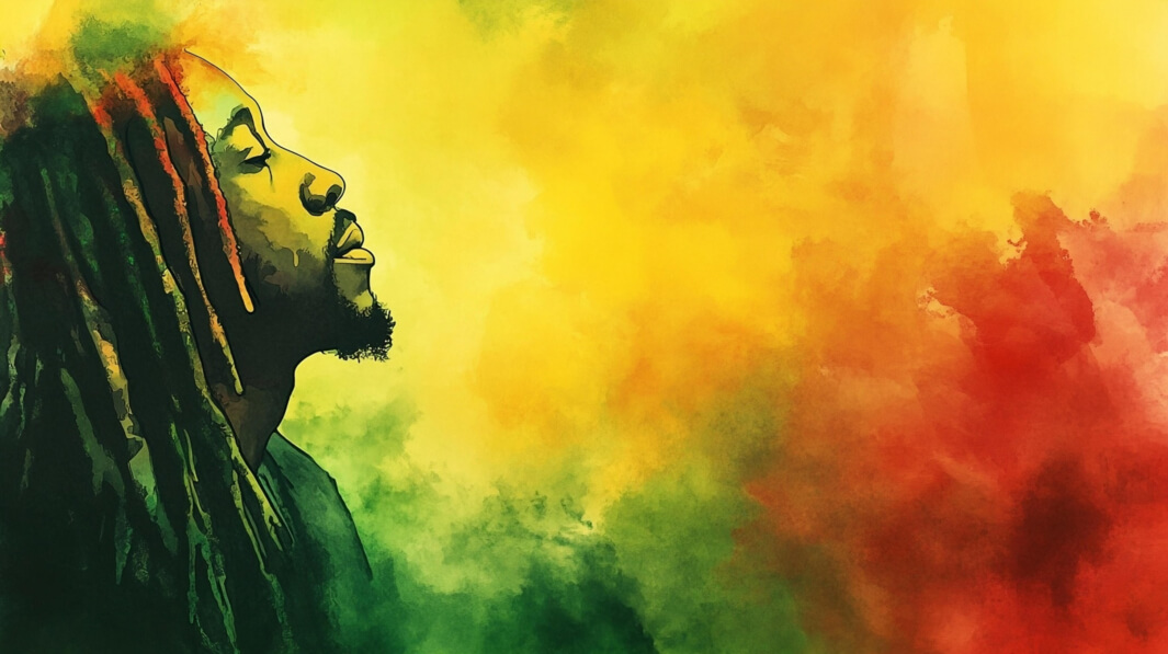 Download Gestileerd portret van een man met dreadlocks Achtergronden ...