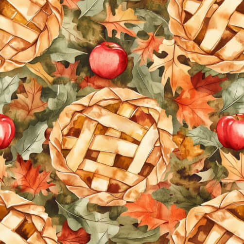 Autumn Apple Pie Pattern Autumn Apple Pie Pattern thumbnail