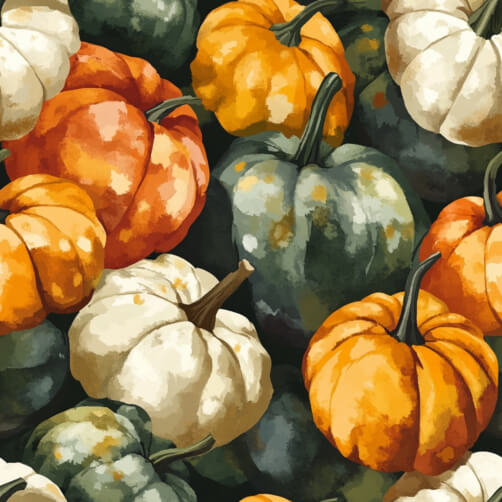 Colorful Pumpkins in Autumn Colorful Pumpkins in Autumn thumbnail