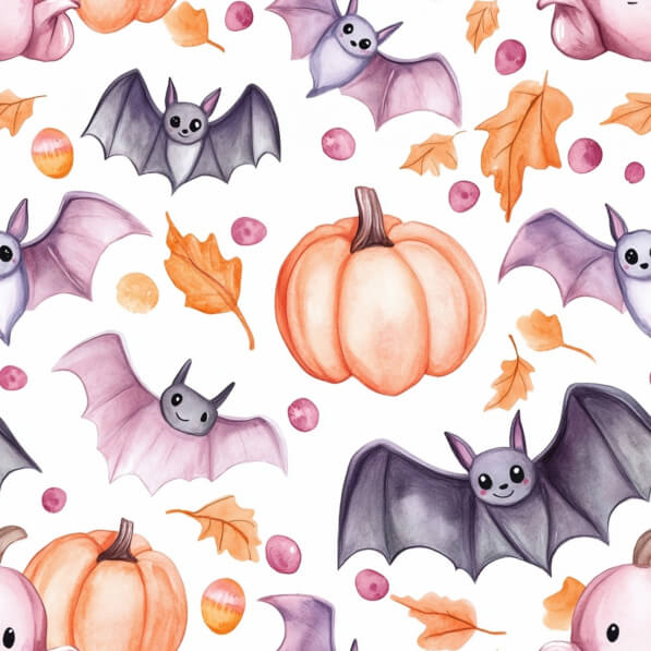 Leggings Da Donna Halloween Con Pipistrello Ragno E Zucca - Tasche Laterali - Taglie Forti 20-24