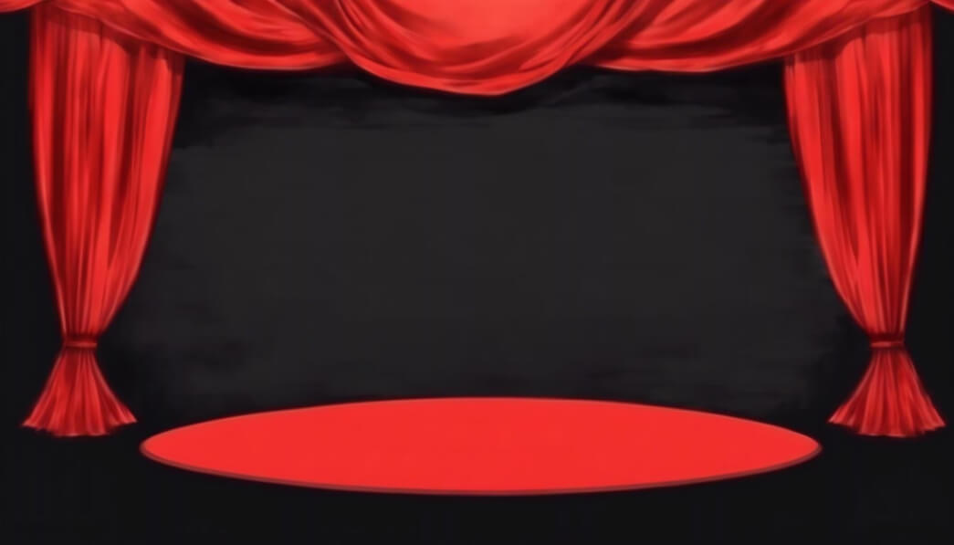 Download Red Velvet Curtain on a Black Stage Backgrounds Online ...