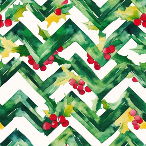 Festive Holiday Pattern with Chevron Design Festive Holiday Pattern with Chevron Design thumbnail