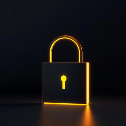 Stylized Golden Padlock on Dark Background Cartoons Stylized Golden Padlock on Dark Background Cartoons thumbnail