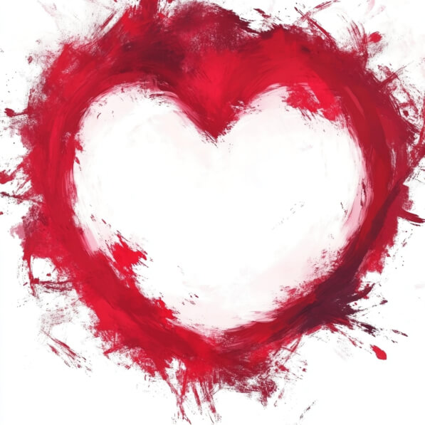 Download Abstract Red Heart on White Background Backgrounds Online ...
