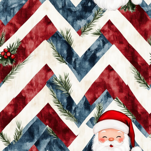 Festive Holiday Pattern with Santa Claus Festive Holiday Pattern with Santa Claus thumbnail