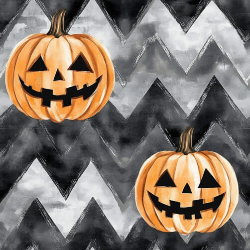 Halloween-themed design with jack-o'-lanterns Halloween-themed design with jack-o'-lanterns thumbnail