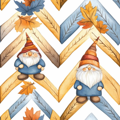 Whimsical Autumn Gnomes and Leaves Whimsical Autumn Gnomes and Leaves thumbnail