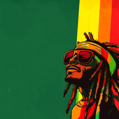 Stylized Portrait of a Man with Dreadlocks Patterns Stylized Portrait of a Man with Dreadlocks Patterns thumbnail